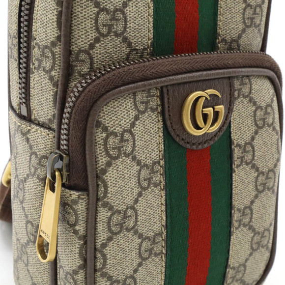 Gucci Ophidia GG Supreme Bag Body Shoulder Sherry Beige Brown - Picture 10 of 10